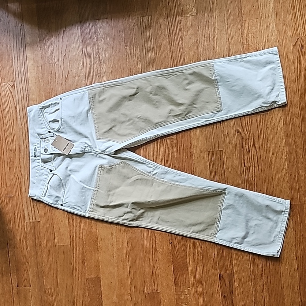 NWT Rudy Jude Utility Jeans Colorblock Sand Size 3